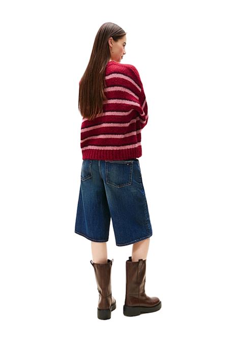 Pullover relaxed fit con distintivo Tommy RUBINO Tommy Hilfiger | DW0DW21679XJP